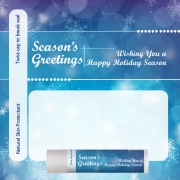 Personalized Holiday Winter Snowflakes Theme One Color Imprint Lip Balm