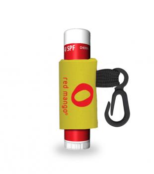 Personalized Cherry SPF 04 lip balm with a Custom Leash and Label
