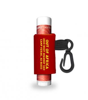 Personalized Lip Rageous Red Apple Lip Balm with a Custom Leash