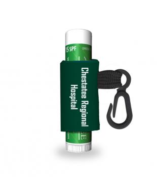 Personalized Green Tea SPF 15 Lip Balm with a Custom Leash and Custom Label